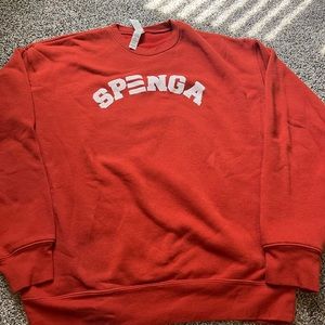 SPENGA crewneck - fall red - size medium